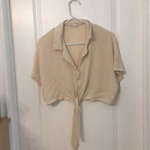 cream blouse